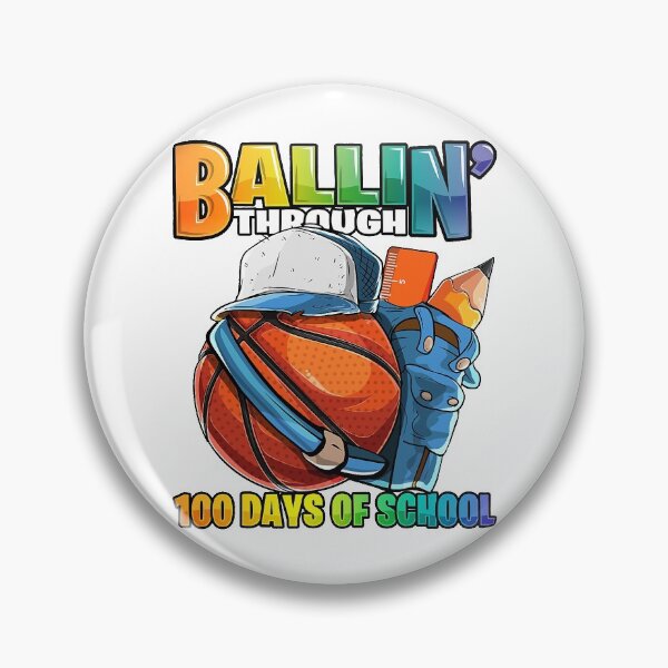 Item preview, Ballin' Through 100 Days of School Basketball Kindergarten designed and sold by larryscott84.