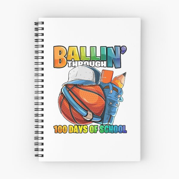 Item preview, Ballin' Through 100 Days of School Basketball Kindergarten designed and sold by larryscott84.