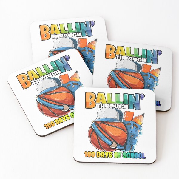 Item preview, Ballin' Through 100 Days of School Basketball Kindergarten designed and sold by larryscott84.