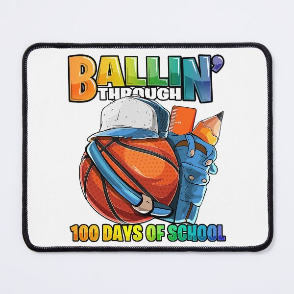 Item preview, Ballin' Through 100 Days of School Basketball Kindergarten designed and sold by larryscott84.