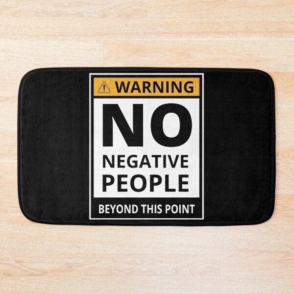 Item preview, No Negative People Beyond This Point designed and sold by KingsManKind.