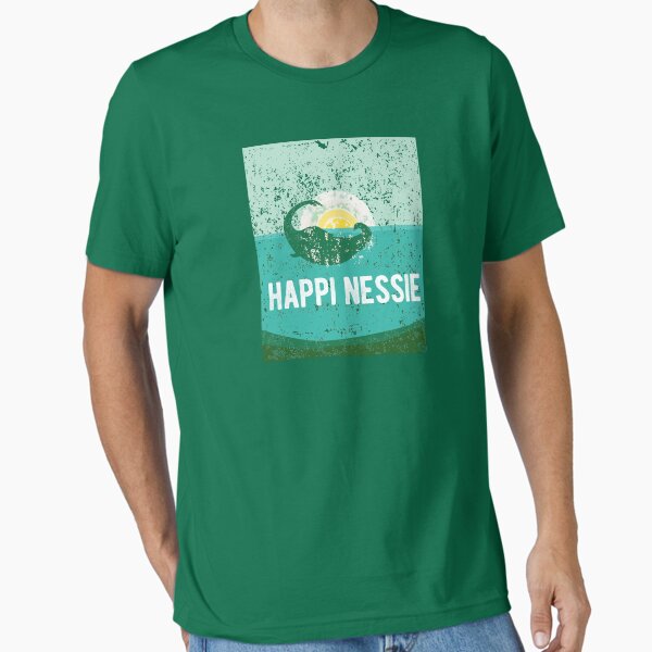 Item preview, Happy Nessie Lochness Monster Happiness Funny Graphic Tee Shirt Grunge Vintage Style designed and sold by DesIndie.
