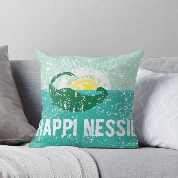 Item preview, Happy Nessie Lochness Monster Happiness Funny Graphic Tee Shirt Grunge Vintage Style designed and sold by TocaLuna.