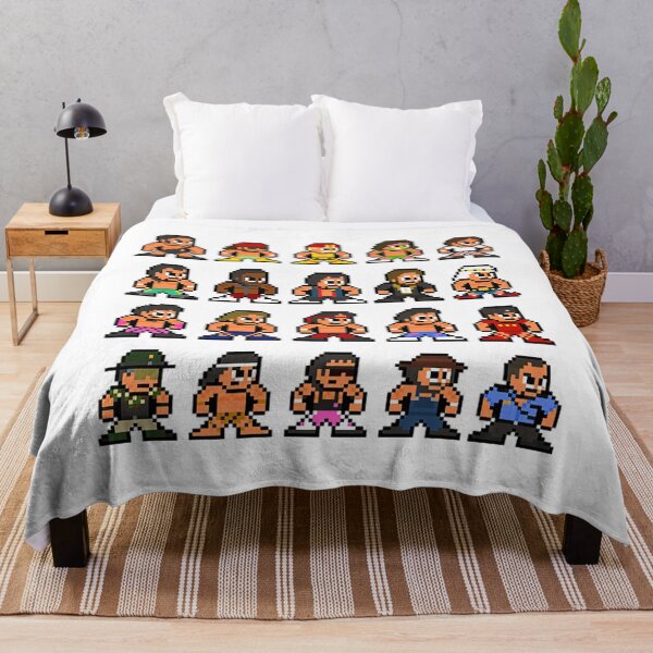 Artikelvorschau, Wrestling T-Shirt80s WWF 8-Bit Pixel Art entworfen und verkauft von FarnhStone.