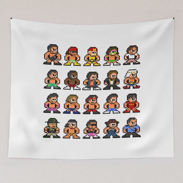 Item preview, Camiseta Wrestling80s WWF 8-bit Pixel Art designed and sold by FarnhStone.