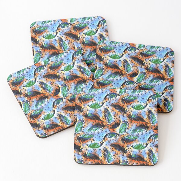 Item preview, Colorful Wind Blows Feathers Abstract designed and sold by mindmaster007.
