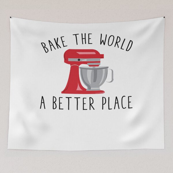 Item preview, Bake the World A Better Place Funny Baking Pastry Pun Humor  designed and sold by TheOHC.