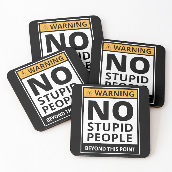 Item preview, No Stupid People Beyond This Point  designed and sold by KingsManKind.