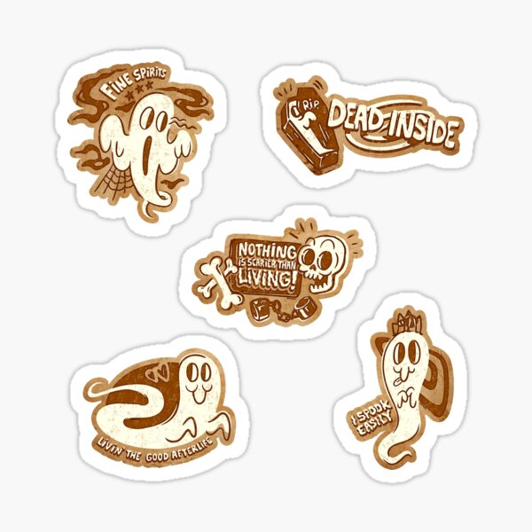 Item preview, SPOOKS in Retro Brown designed and sold by Marianne Martin.