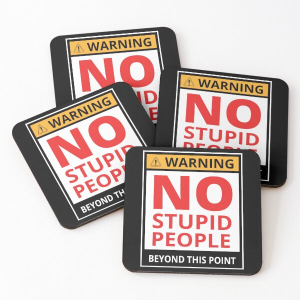 Item preview, No Stupid People Beyond This Point  2 designed and sold by KingsManKind.