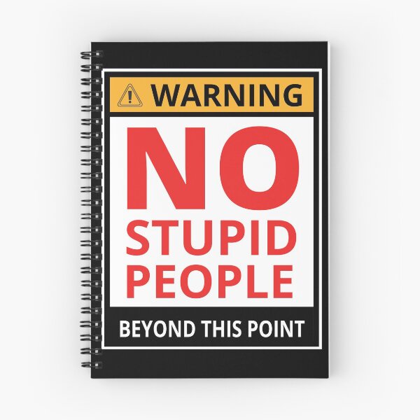 Item preview, No Stupid People Beyond This Point  2 designed and sold by KingsManKind.