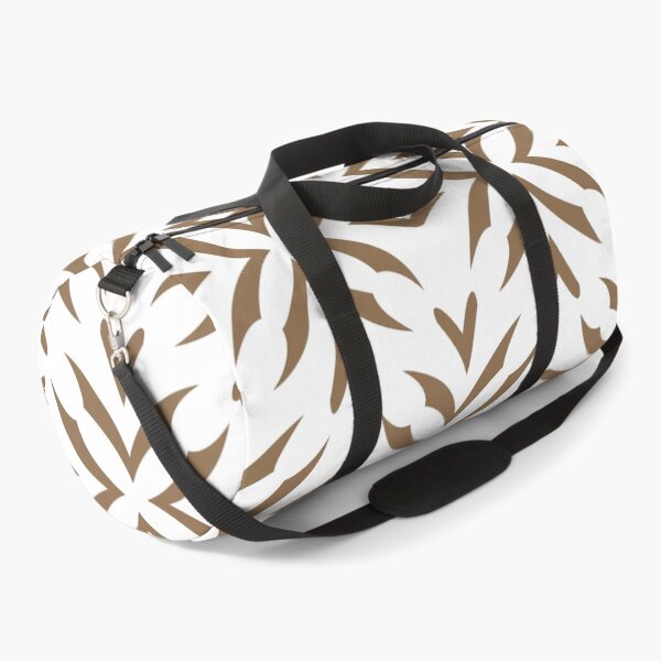 Item preview, Brown and White Abstract Flower Pattern Pairs DE 2022 Trending Color Brown Bear DE6140 designed and sold by ColorOfTheYears.