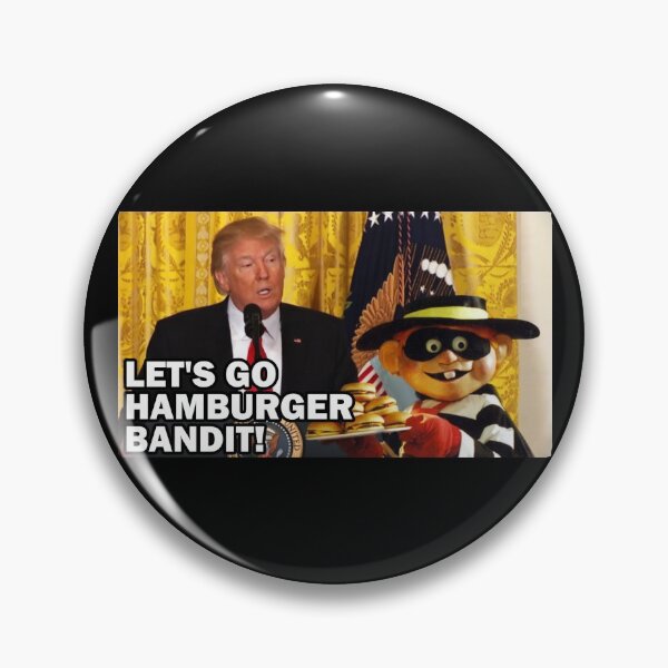 Item preview, Let's Go Hamburger Bandit! designed and sold by CatBagz.