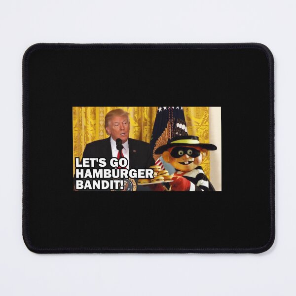 Item preview, Let's Go Hamburger Bandit! designed and sold by CatBagz.