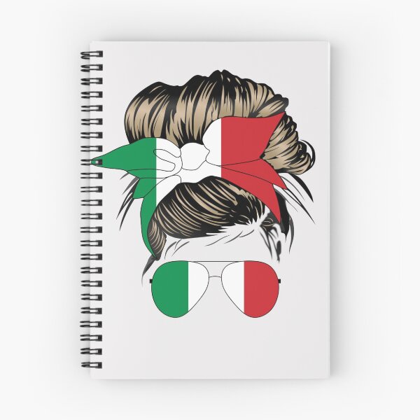 Item preview, Italian Mom Italian Flag Messy Bun designed and sold by For Little Monkeys.