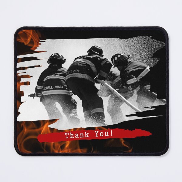 Item preview, Thanks to a firefighter. Rescuer designed and sold by D/Art ⭐⭐⭐⭐⭐.
