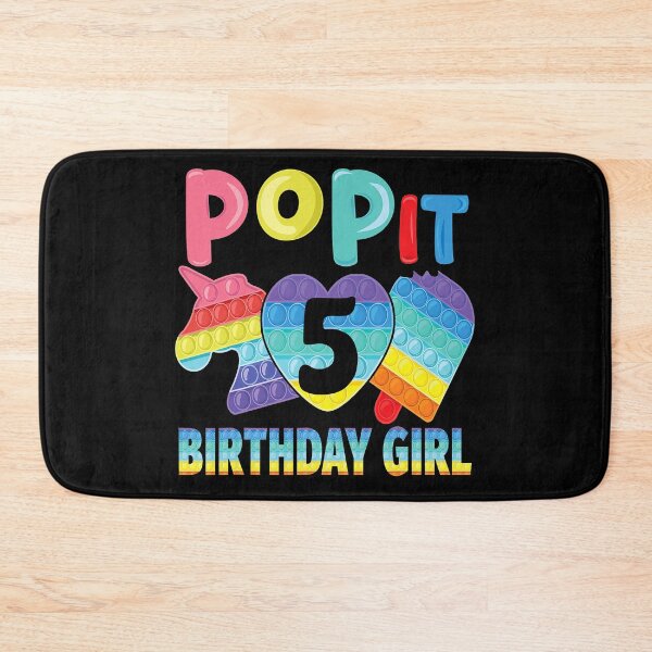 Item preview, Birthday girl pop it 5 unicorn girls boys pop it five 5th designed and sold by TheOHC.