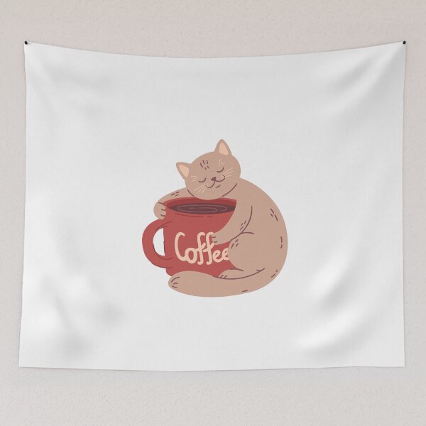 Item preview, Cat and Coffee Essential T-Shirt designed and sold by Issa ★★★★★.