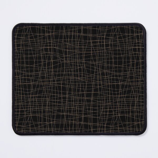 Item preview, Black and Brown Abstract Mosaic Grid Pattern Pairs DE 2022 Trending Color Brown Bear DE6140 designed and sold by ColorOfTheYears.