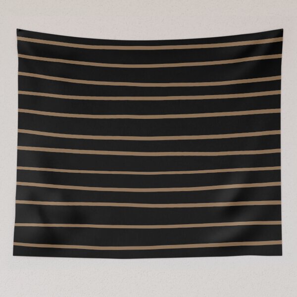 Item preview, Black and Brown Horizontal Line Pattern Pairs DE 2022 Trending Color Brown Bear DE6140 designed and sold by ColorOfTheYears.