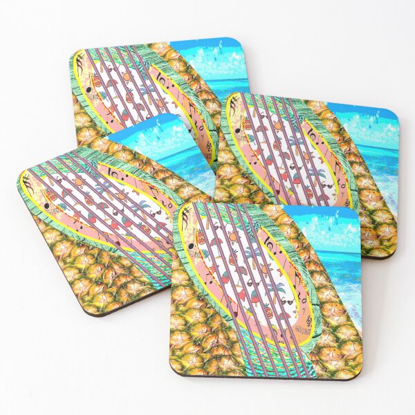 Item preview, FUNNY SUNNY ANANAS GUITAR - VACATION TRIPS BEACHES - TROPICAL PARADISE. designed and sold by Ralek.