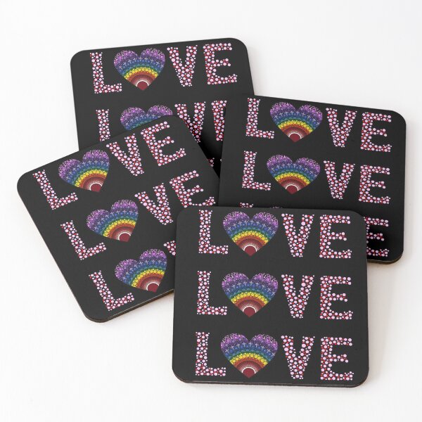 Item preview, Love Rainbow Dot Mandala designed and sold by Cedarrue.