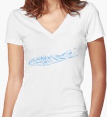 Long Island Women's Fitted V-Neck T-Shirt