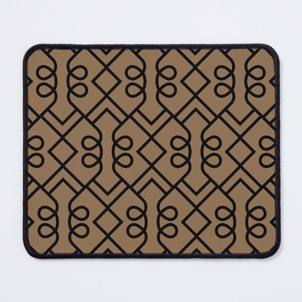 Item preview, Black and Brown Diamond Loop Pattern Pairs DE 2022 Trending Color Brown Bear DE6140 designed and sold by ColorOfTheYears.