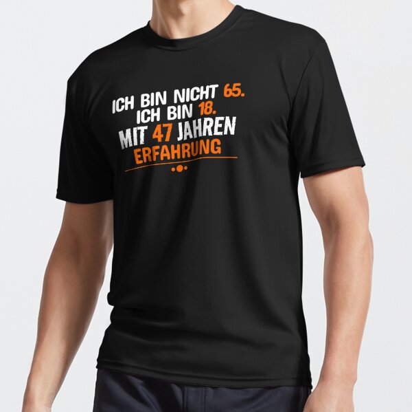 65. Geburtstag lustige Zitate Active T-Shirt for Sale by itsRIS-store