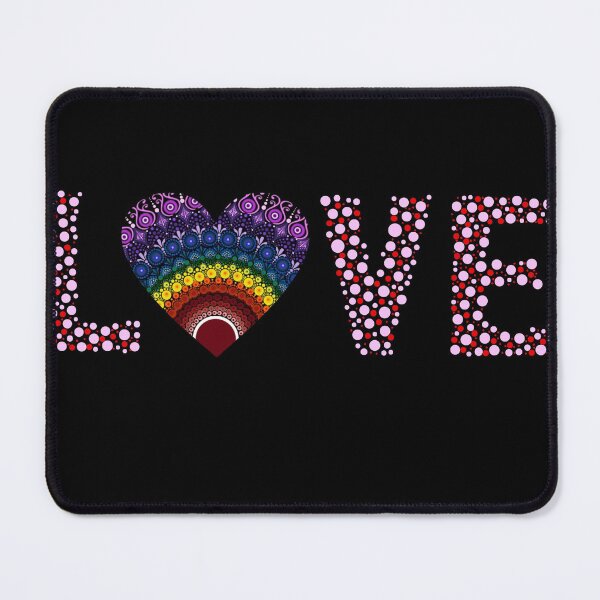 Item preview, Love Rainbow Dot Mandala designed and sold by Cedarrue.