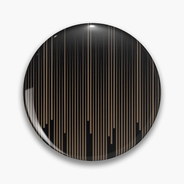 Item preview, Black and Brown Frequency Stripe Pattern Pairs DE 2022 Trending Color Brown Bear DE6140 designed and sold by ColorOfTheYears.