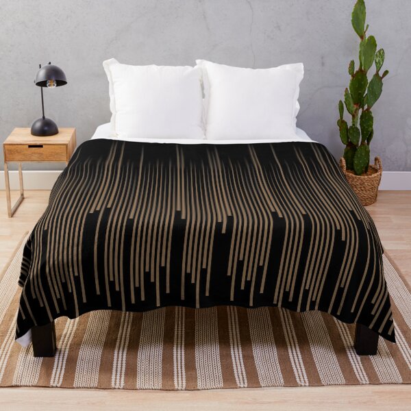 Item preview, Black and Brown Frequency Stripe Pattern Pairs DE 2022 Trending Color Brown Bear DE6140 designed and sold by ColorOfTheYears.