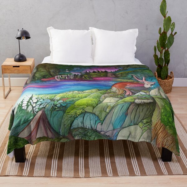 Item preview, Abstract Vibrant Magical Wilderness designed and sold by Arkneer.