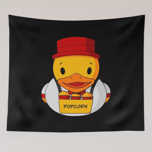 Item preview, Circus Popcorn Vendor Rubber Duck designed and sold by Alisha Ober Designs.