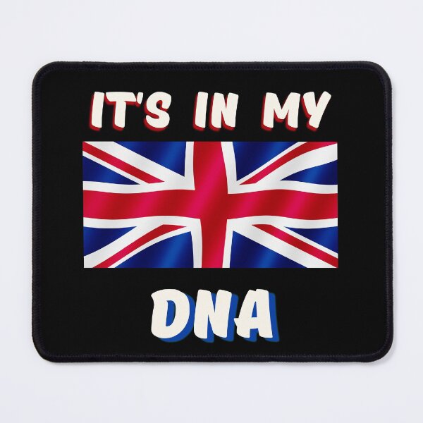 Item preview, It's in my DNA, Union Jack, Patriotic British Flag , British born, British sports fan, Red White and Blue designed and sold by allycat57.