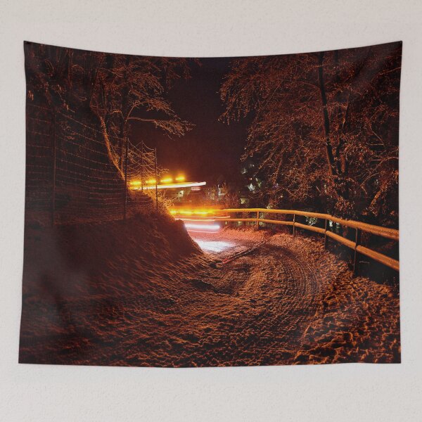 Item preview, The path to the mountain is lit up designed and sold by frankuffmann.