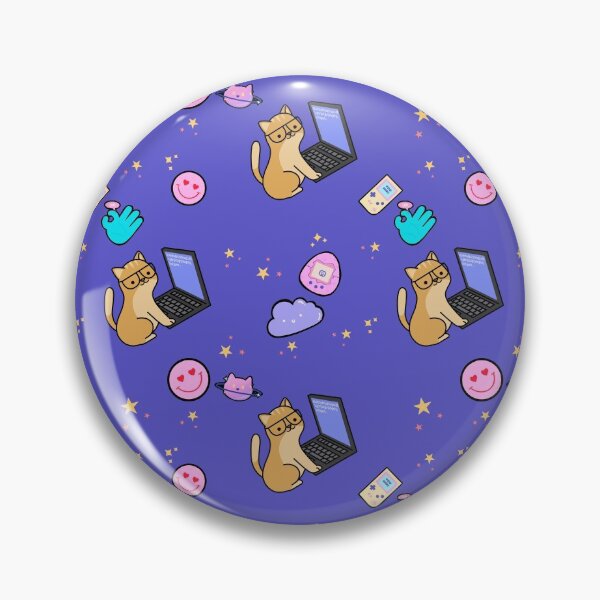Item preview, Kawaii Seamless Pattern Floor Pillow, Cute Kawaii Retro Graphic designed and sold by GO SHIRT-TEE.