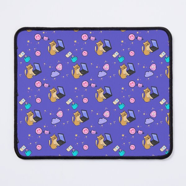Item preview, Kawaii Seamless Pattern Floor Pillow, Cute Kawaii Retro Graphic designed and sold by GO SHIRT-TEE.