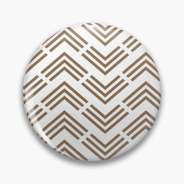Item preview, Brown and White Chevron Rhombus Arrow Pattern Pairs DE 2022 Trending Color Brown Bear DE6140 designed and sold by ColorOfTheYears.