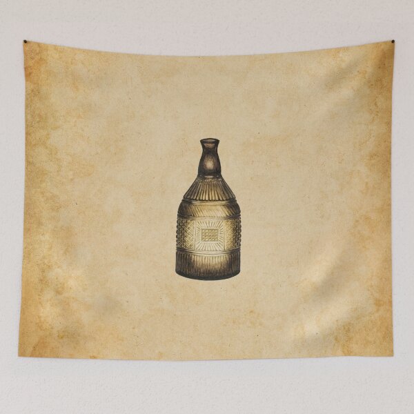 Item preview, Antique Bottle on Vintage Background designed and sold by HiddenPuppets.