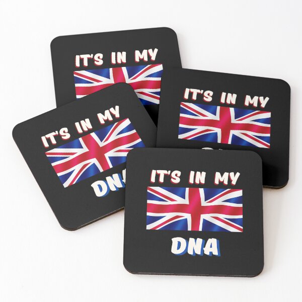 Item preview, It's in my DNA, Union Jack, Patriotic British Flag , British born, British sports fan, Red White and Blue designed and sold by allycat57.