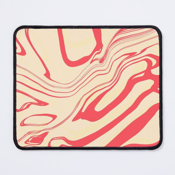 Item preview, Minimal liquid abstract in coral red designed and sold by Lo-cura.