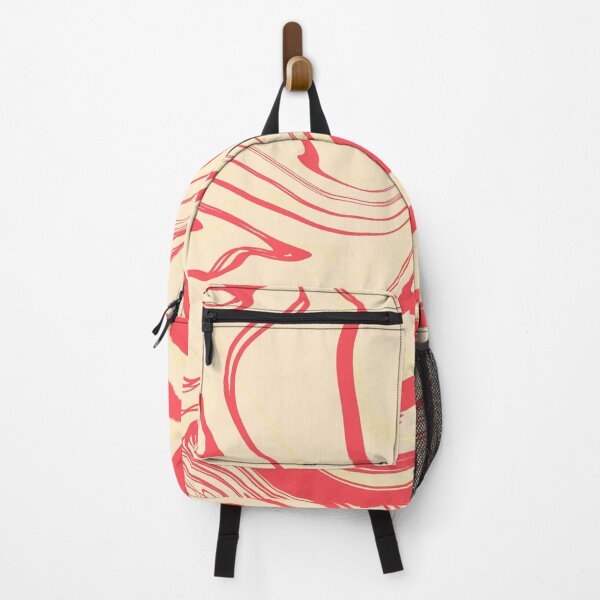 Item preview, Minimal liquid abstract in coral red designed and sold by Lo-cura.