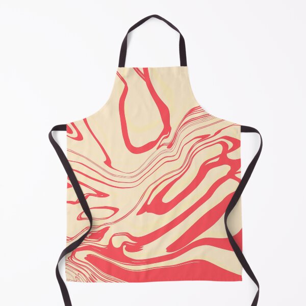 Item preview, Minimal liquid abstract in coral red designed and sold by Lo-cura.
