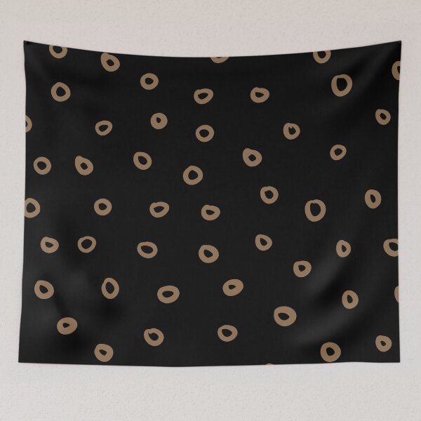Item preview, Black and Brown Simple Hoop Circle Pattern Pairs DE 2022 Trending Color Brown Bear DE6140 designed and sold by ColorOfTheYears.