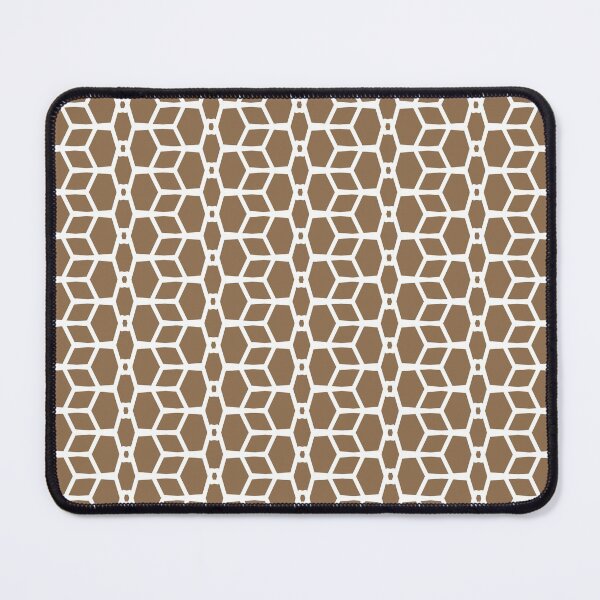 Item preview, Brown and White Tessellation Line Pattern 4 Pairs DE 2022 Trending Color Brown Bear DE6140 designed and sold by ColorOfTheYears.