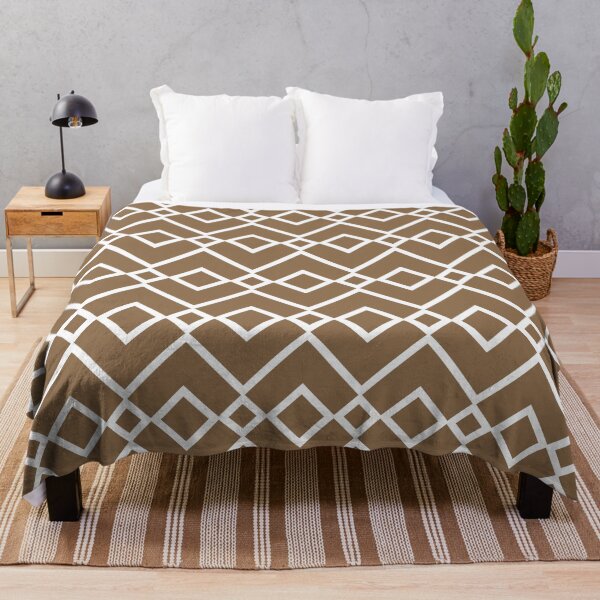 Item preview, Brown and White Tessellation Line Pattern 23 Pairs DE 2022 Trending Color Brown Bear DE6140 designed and sold by ColorOfTheYears.