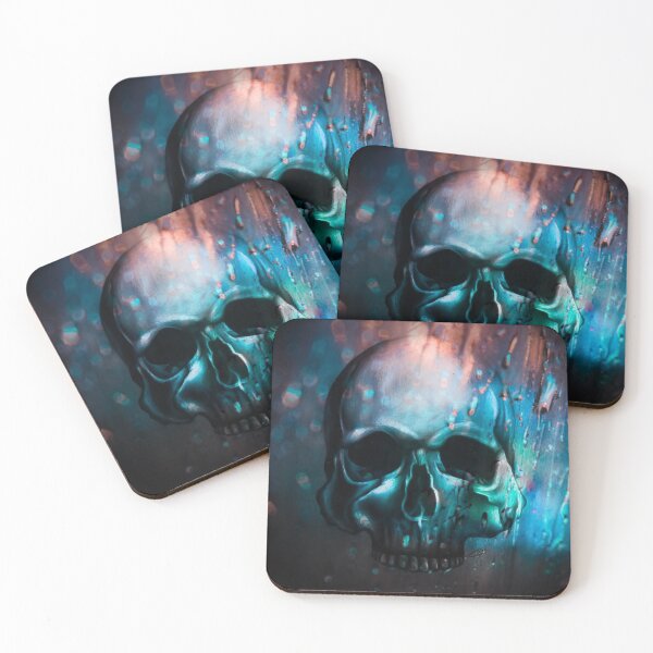 Item preview, Gothic skull rain design designed and sold by Thornartstore.