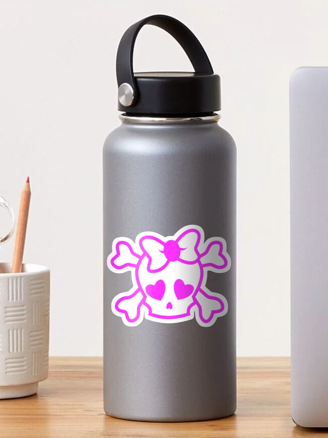 Hibro Yoga Stickers for Water Bottle Pink Love Girl Waterproof Sticker Luggage Guitar Notebook DIY Sticker Decoration, Size: One size, Black