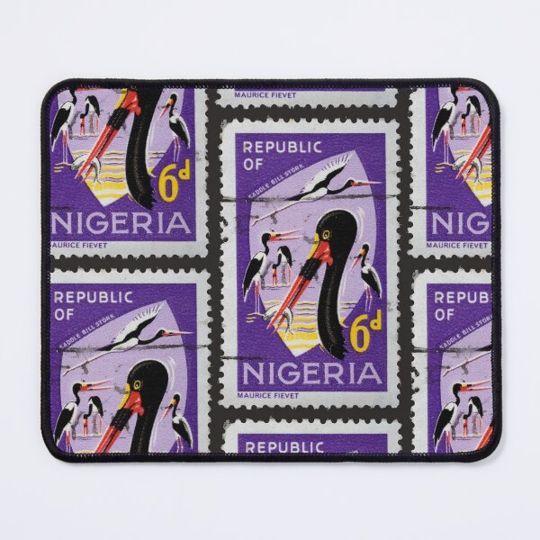 Item preview, Vintage stamp featuring native birds from Nigeria designed and sold by CoreImaging.